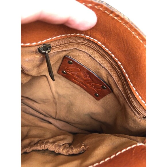 PATRICIA NASH Floral Flap Leather Crossbody Bag Purse - Picture 8 of 16